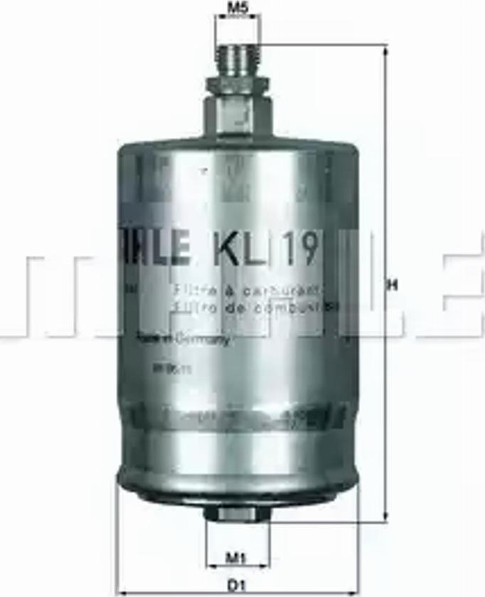 KNECHT KL 19 - Топливный фильтр autospares.lv
