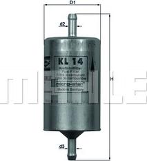 KNECHT KL 14 - Топливный фильтр autospares.lv