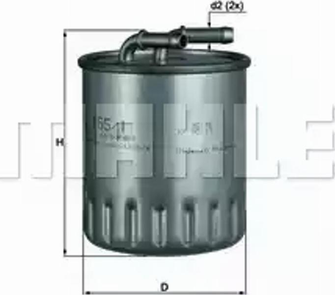KNECHT KL 155/1 - Топливный фильтр autospares.lv