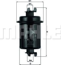 KNECHT KL 110 - Топливный фильтр autospares.lv