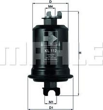 KNECHT KL 112 - Топливный фильтр autospares.lv