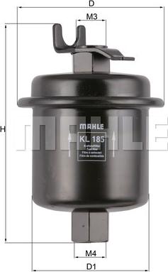 KNECHT KL 185 - Топливный фильтр autospares.lv