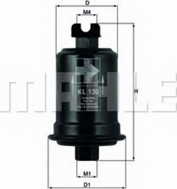 KNECHT KL130 - Топливный фильтр autospares.lv