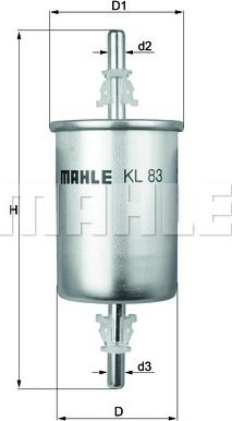 KNECHT KL 83 - Топливный фильтр autospares.lv