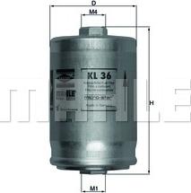 KNECHT KL 36 - Топливный фильтр autospares.lv