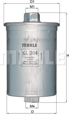 KNECHT KL 204 - Топливный фильтр autospares.lv