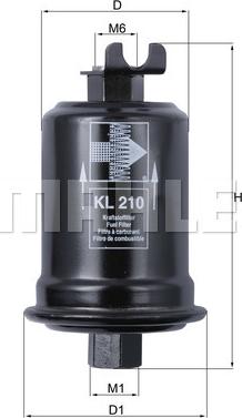 KNECHT KL 210 - Топливный фильтр autospares.lv