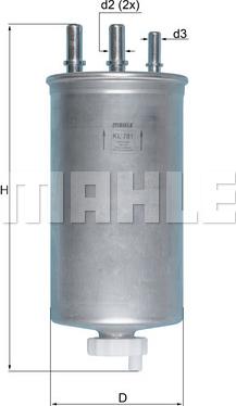 KNECHT KL 781 - Топливный фильтр autospares.lv