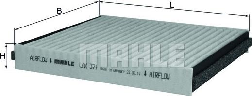 KNECHT LAK 371 - Фильтр воздуха в салоне autospares.lv