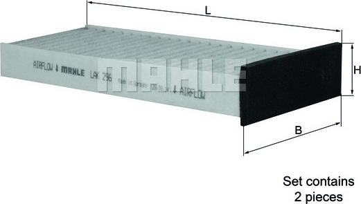 KNECHT LAK 296/S - Фильтр воздуха в салоне autospares.lv