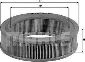 KNECHT LX 48 - Воздушный фильтр, двигатель autospares.lv