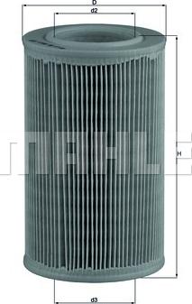KNECHT LX 55 - Воздушный фильтр, двигатель autospares.lv