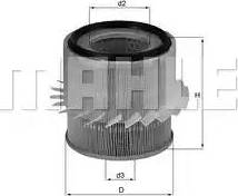 KNECHT LX 683 - Воздушный фильтр, двигатель autospares.lv