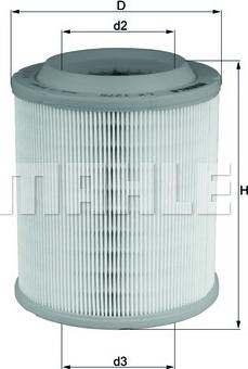 KNECHT LX 1275 - Воздушный фильтр, двигатель autospares.lv