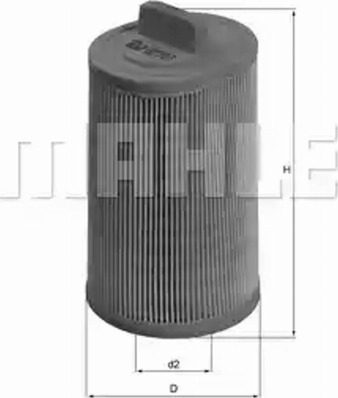 KNECHT LX 1277 - Воздушный фильтр, двигатель autospares.lv