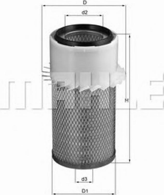 KNECHT LX 17 - Воздушный фильтр, двигатель autospares.lv