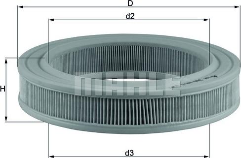 KNECHT LX 386 - Воздушный фильтр, двигатель autospares.lv