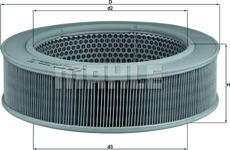KNECHT LX 264 - Воздушный фильтр, двигатель autospares.lv