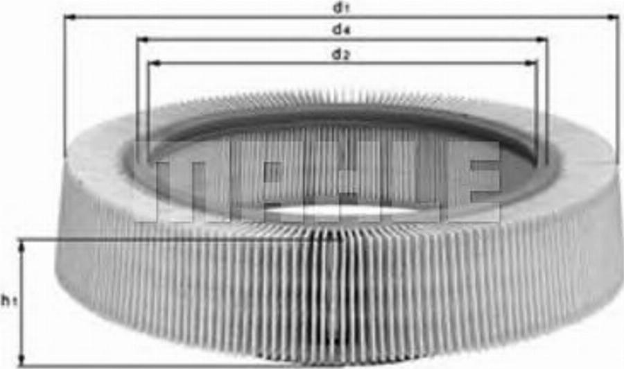 KNECHT LX 235 - Воздушный фильтр, двигатель autospares.lv