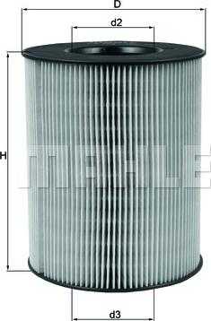 KNECHT LX 794 - Воздушный фильтр, двигатель autospares.lv
