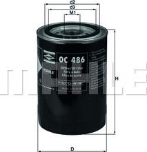 KNECHT OC 486 - Масляный фильтр autospares.lv