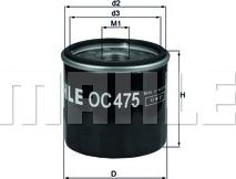 KNECHT OC 475 - Масляный фильтр autospares.lv