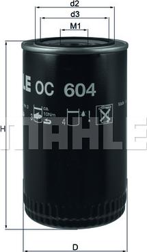 KNECHT OC 604 - Масляный фильтр autospares.lv