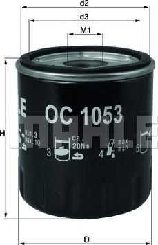 KNECHT OC 1053 - Масляный фильтр autospares.lv