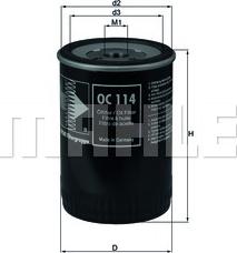 KNECHT OC 114 - Масляный фильтр autospares.lv