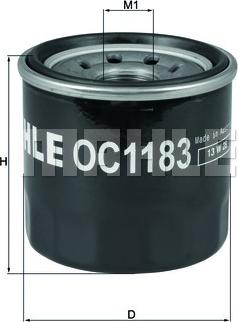 KNECHT OC 1183 - Масляный фильтр autospares.lv