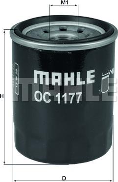 KNECHT OC 1177 - Масляный фильтр autospares.lv