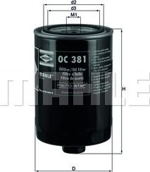 KNECHT OC 381 - Масляный фильтр autospares.lv