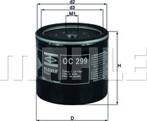KNECHT OC 299 - Масляный фильтр autospares.lv