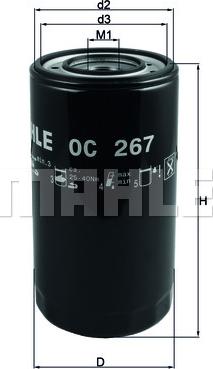 KNECHT OC 267 - Масляный фильтр autospares.lv