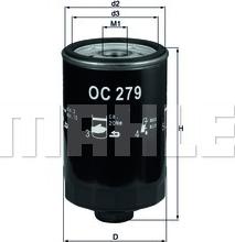 KNECHT OC 279 - Масляный фильтр autospares.lv