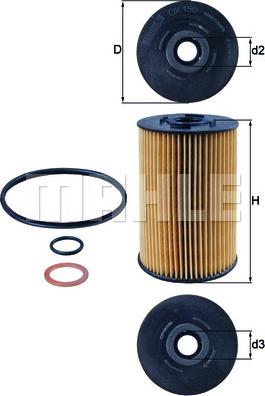KNECHT OX 150D1 - Масляный фильтр autospares.lv