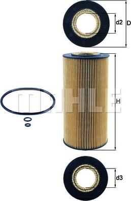 KNECHT OX 123/1D - Масляный фильтр autospares.lv