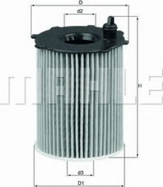 KNECHT OX 171/16D - Масляный фильтр autospares.lv