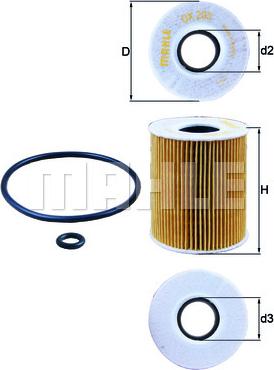 KNECHT OX 203D - Масляный фильтр autospares.lv