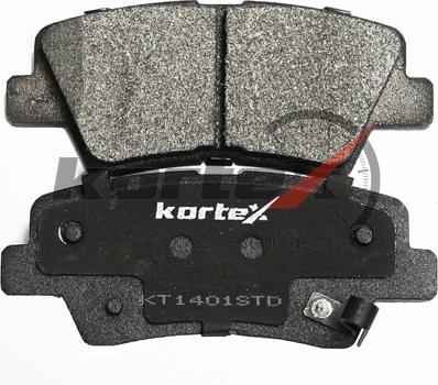 Kortex KT1401STD - Тормозные колодки, дисковые, комплект autospares.lv