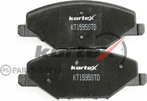 Kortex KT1595STD - Тормозные колодки, дисковые, комплект autospares.lv