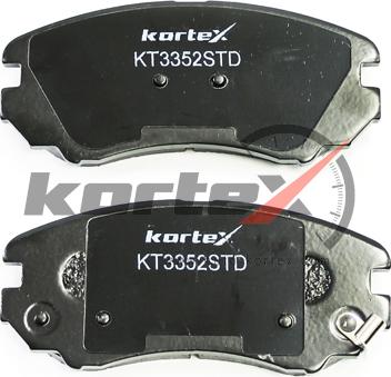 Kortex KT3352STD - Тормозные колодки, дисковые, комплект autospares.lv
