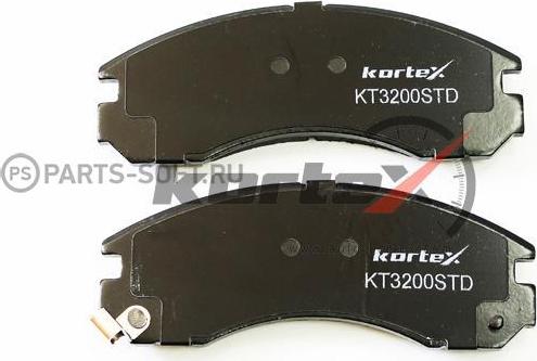 Kortex KT3200STD - Тормозные колодки, дисковые, комплект autospares.lv