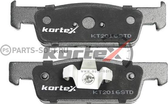 Kortex KT2016STD - Тормозные колодки, дисковые, комплект autospares.lv