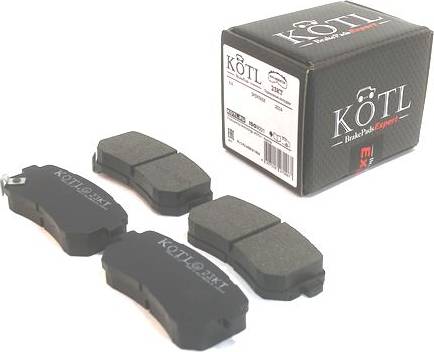 Kötl 23KT - Тормозные колодки, дисковые, комплект autospares.lv