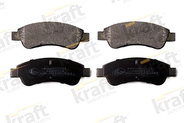 KRAFT AUTOMOTIVE 6006051 - Тормозные колодки, дисковые, комплект autospares.lv