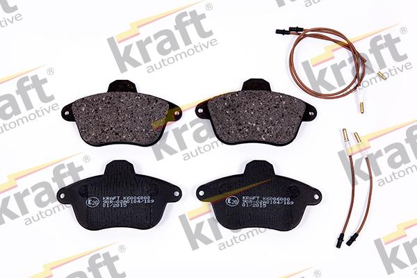 KRAFT AUTOMOTIVE 6006000 - Тормозные колодки, дисковые, комплект autospares.lv