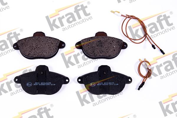 KRAFT AUTOMOTIVE 6006025 - Тормозные колодки, дисковые, комплект autospares.lv