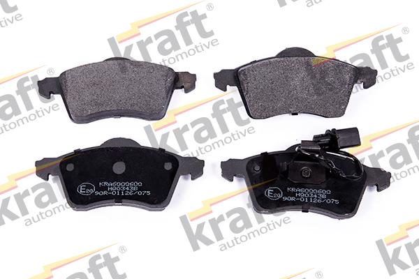 KRAFT AUTOMOTIVE 6000600 - Тормозные колодки, дисковые, комплект autospares.lv