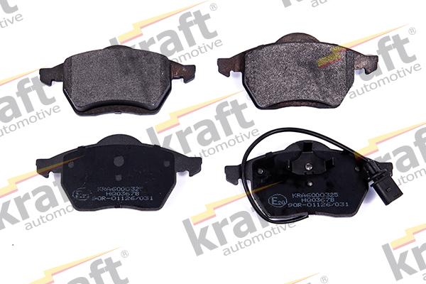 KRAFT AUTOMOTIVE 6000325 - Тормозные колодки, дисковые, комплект autospares.lv